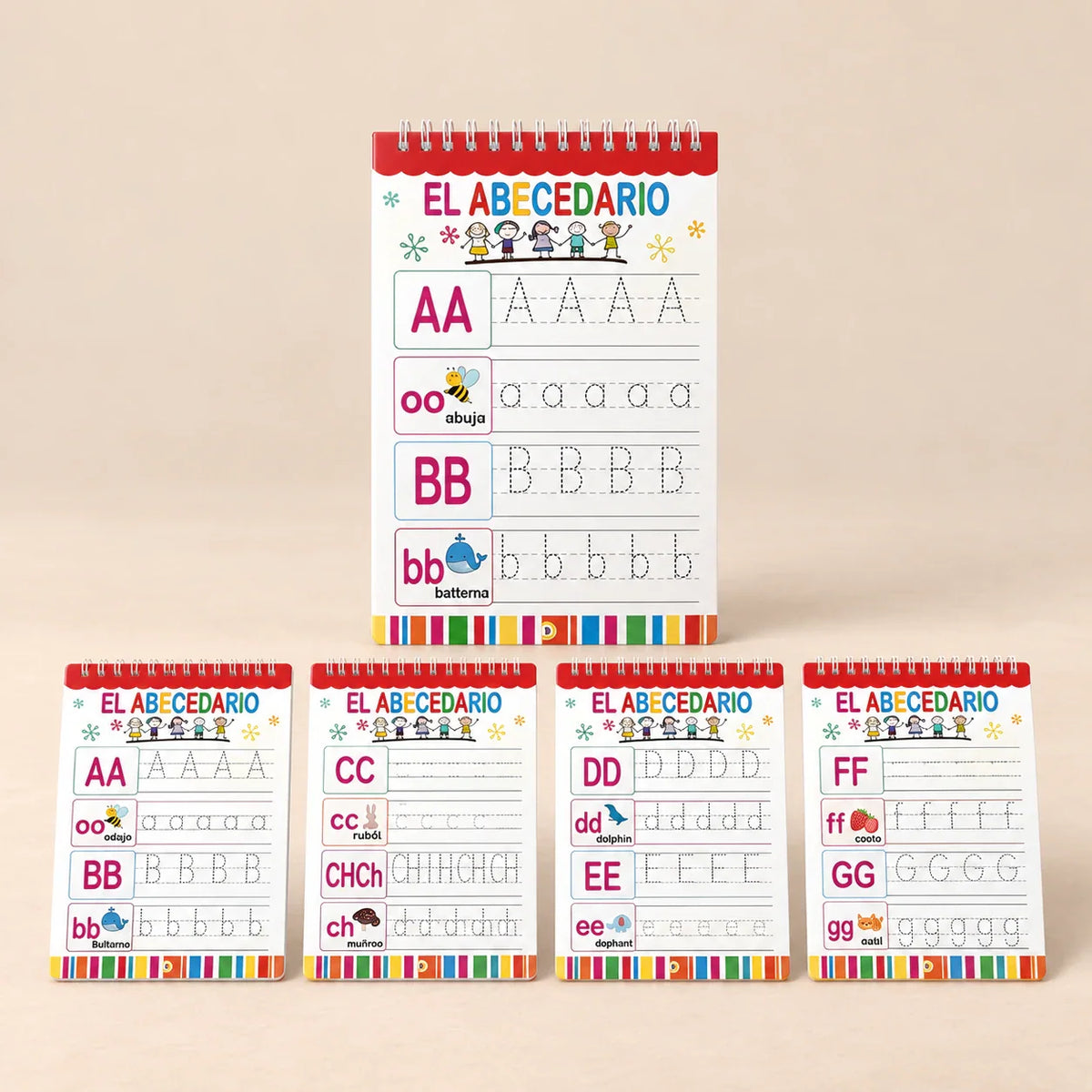 WhimsyWrit Bilingual Magic Writing Workbook, Spanish Alphabet Practice