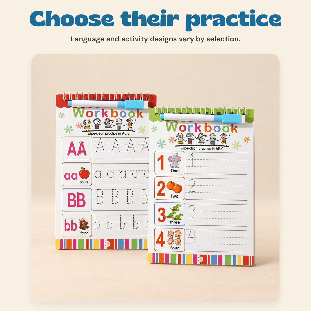 WhimsyWrit Bilingual Magic Writing Workbook