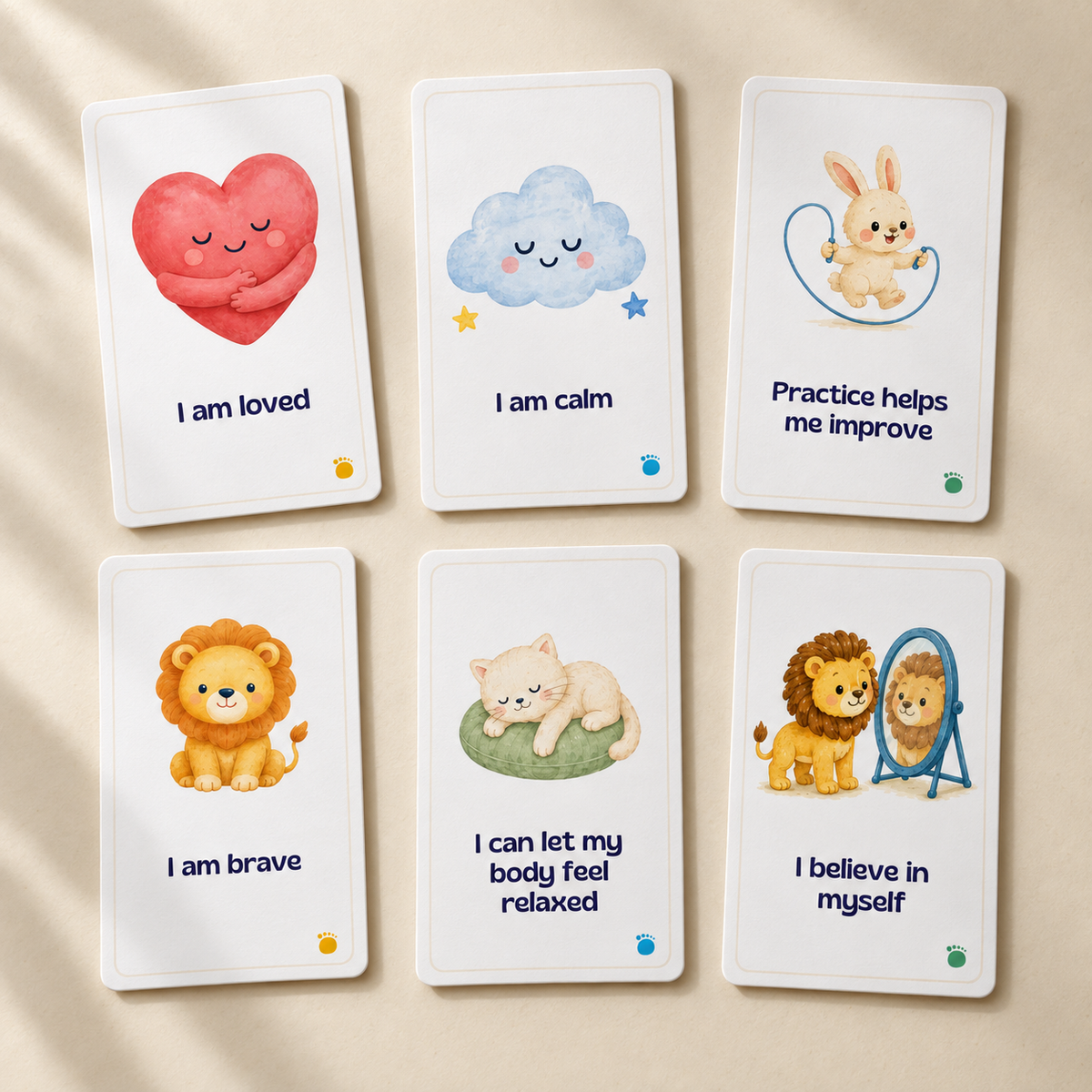 Whispering Wishes Affirmation Cards for Kids