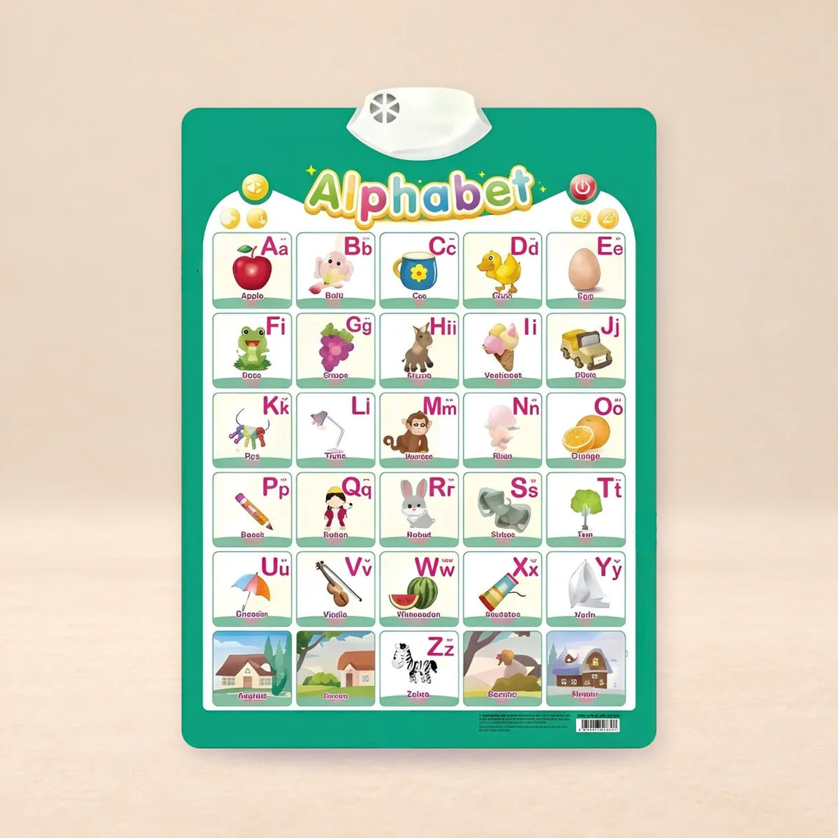 Whispering Woods Talking Alphabet Wall Chart, Alphabet Practice Chart