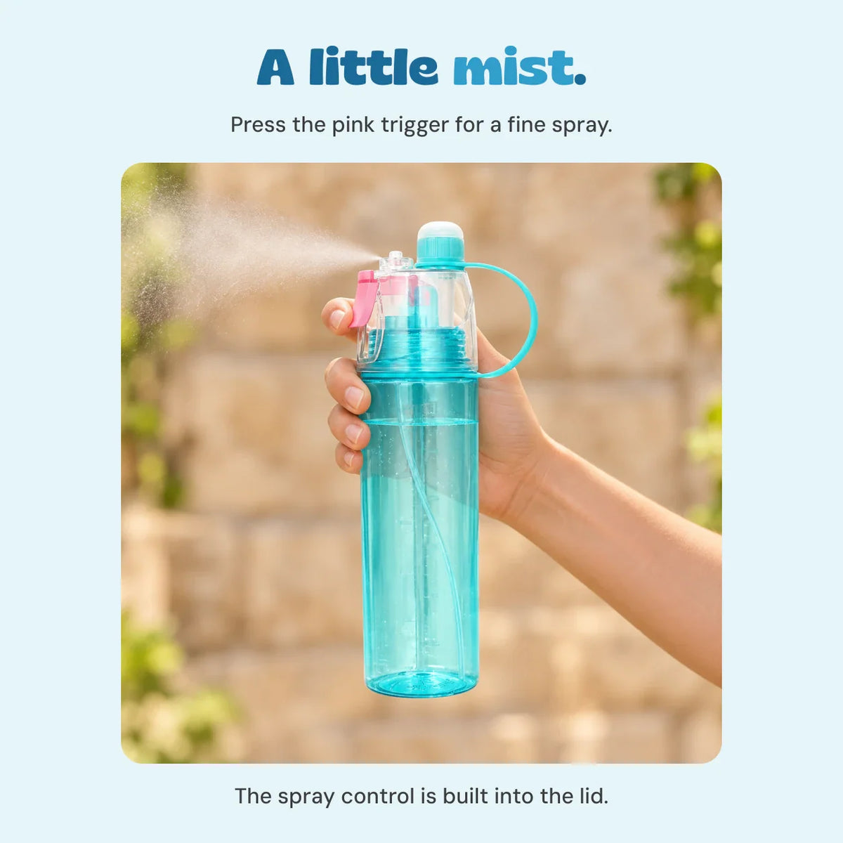 WhisperWalk MistSip Kids Water Bottle