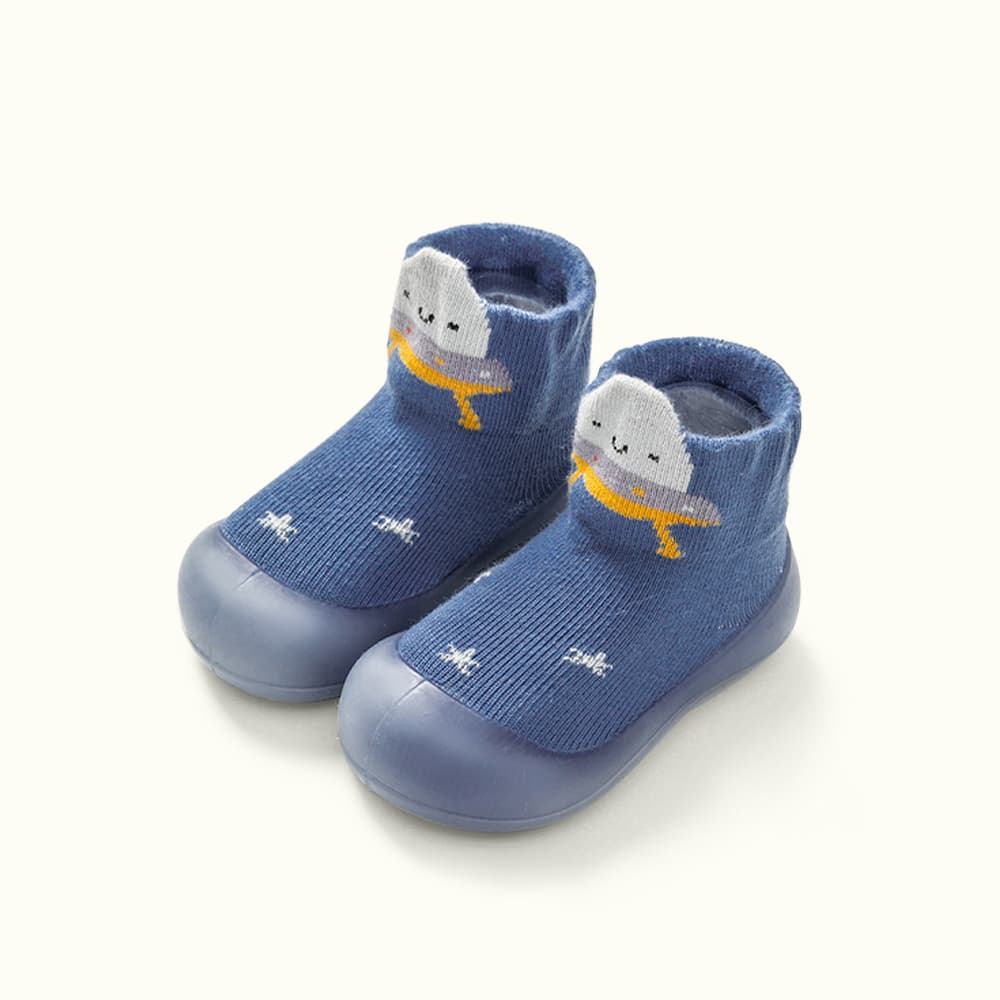 Starlit Paws Toddler Shoes Grey | Non-Slip Soft Sole Sneakers