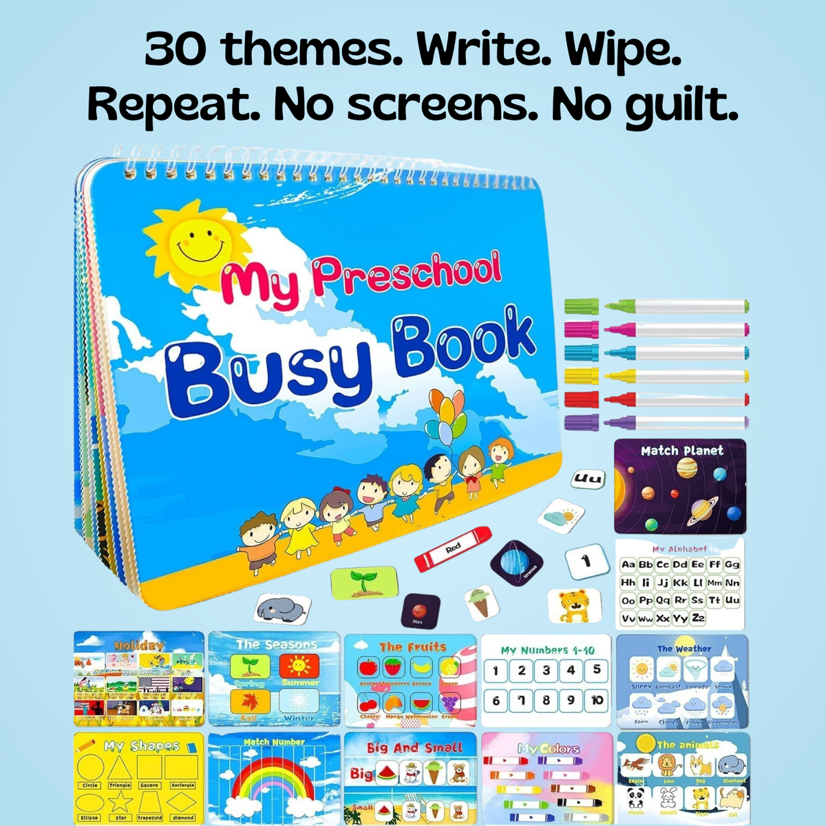 Whimsical Journey Toddler Busy Book | Engaging Learning Activity