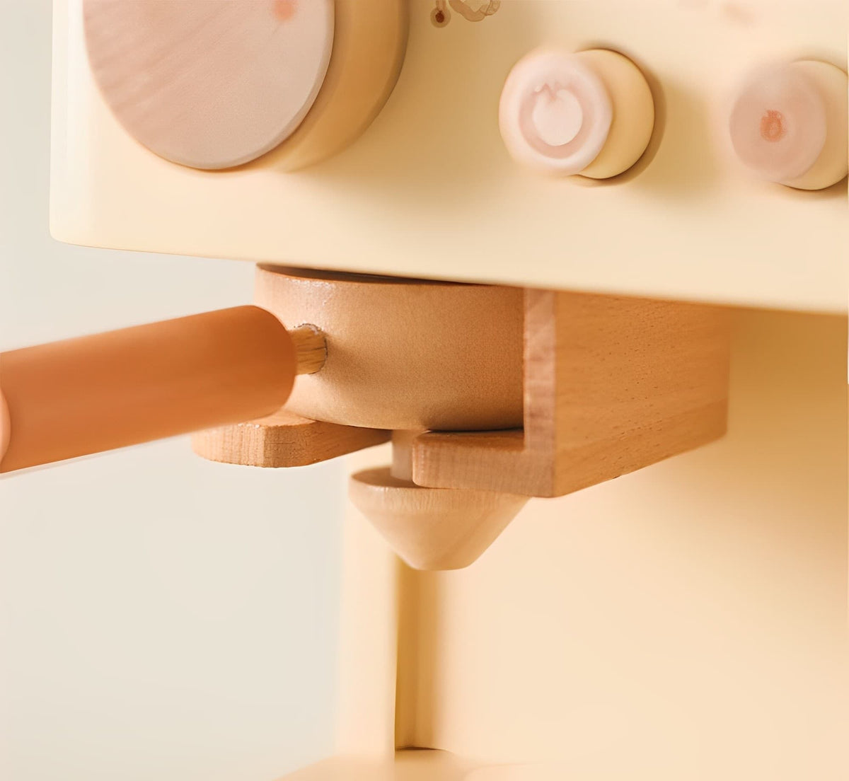 Whimsical Wood Coffee Machine Toy | Premium Wooden Plaything for Kids