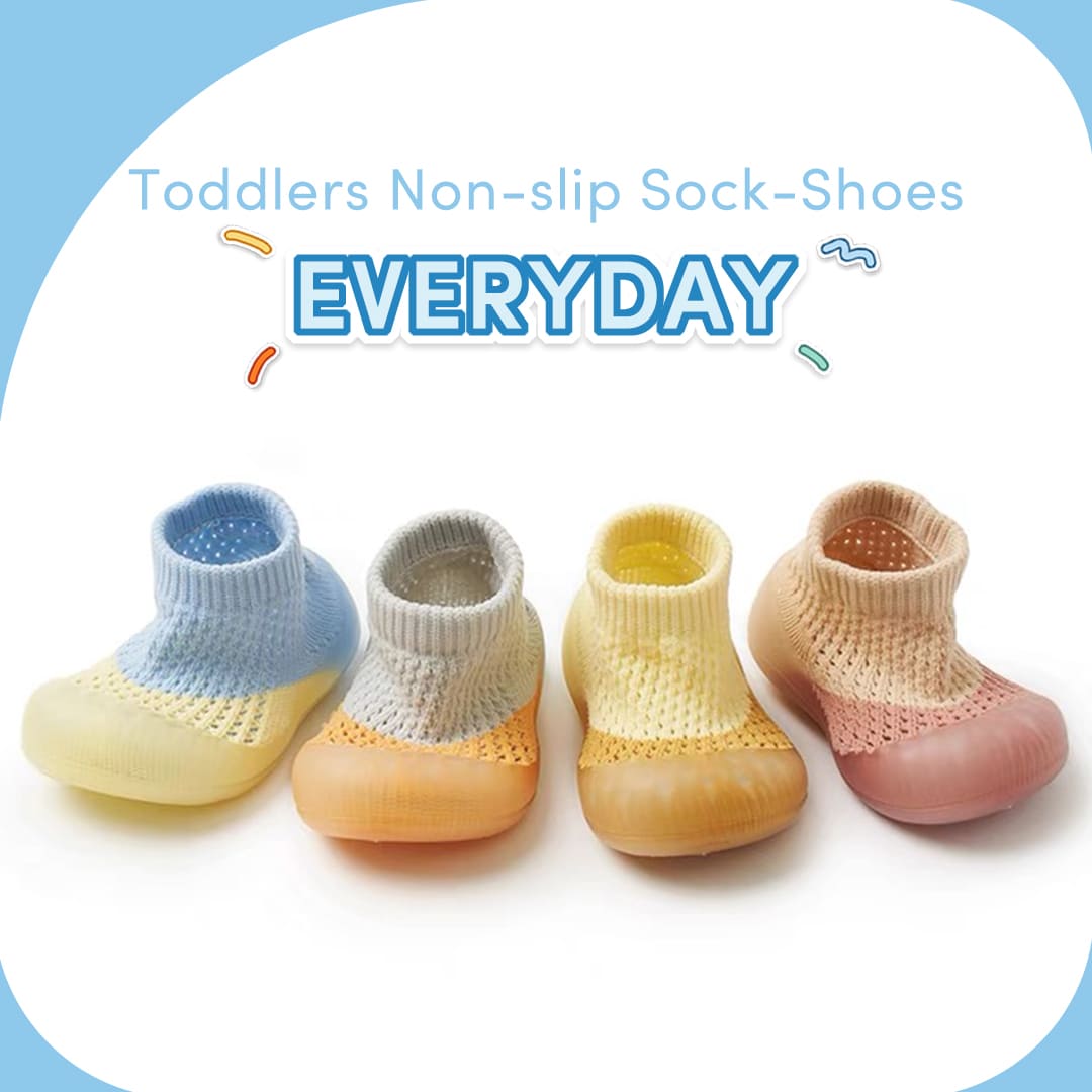 Gentle Steps Toddler Non-Slip Sock-Shoes | Comfortable First Walking Shoes