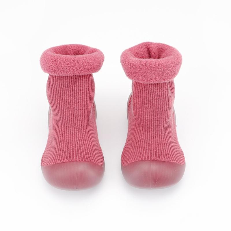 Nature's Embrace Toddler Sock-Shoes Grey | Non-Slip Soft Sole Footwear