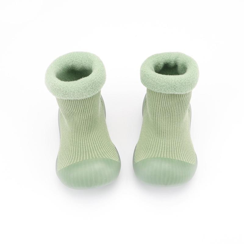 Nature's Embrace Toddler Sock-Shoes Grey | Non-Slip Soft Sole Footwear