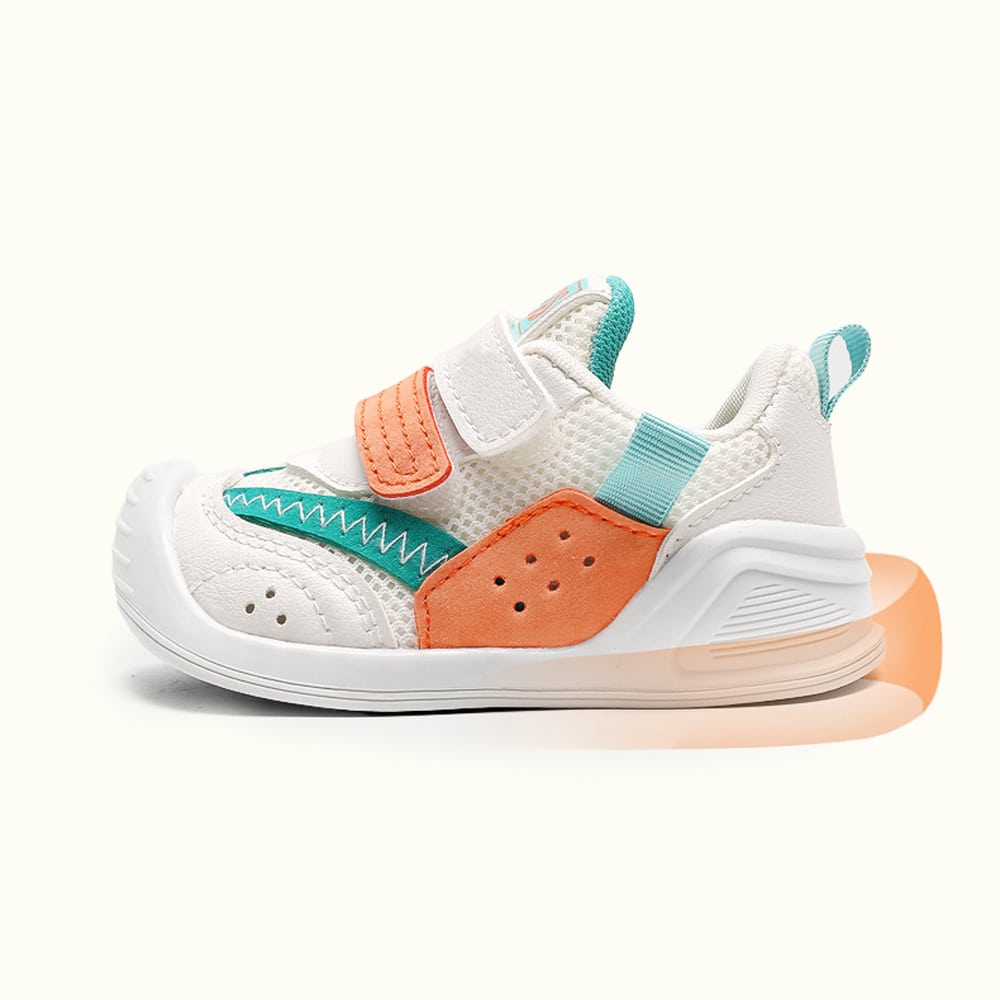 GentleStride Baby Sneakers Grey | Lightweight Non-Slip First Walking Shoes