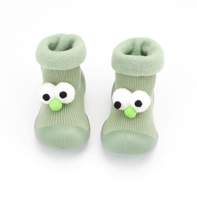 TwinkleToes Non-Slip Toddler Sock-Shoes Grey | Comfortable First Walking Shoes