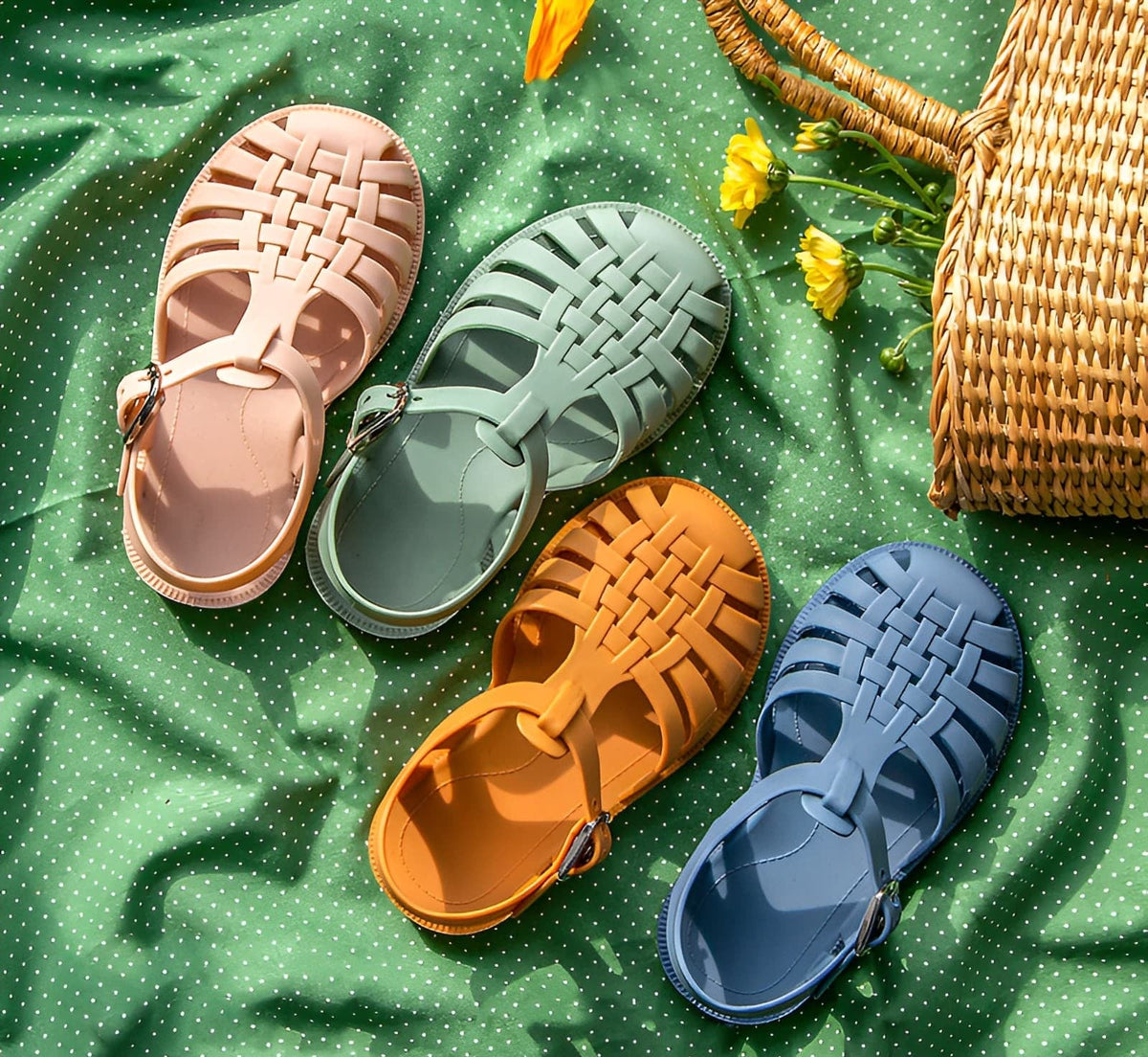 Seaside Breeze Toddler Jelly Sandals | Lightweight Non-Slip Shoes