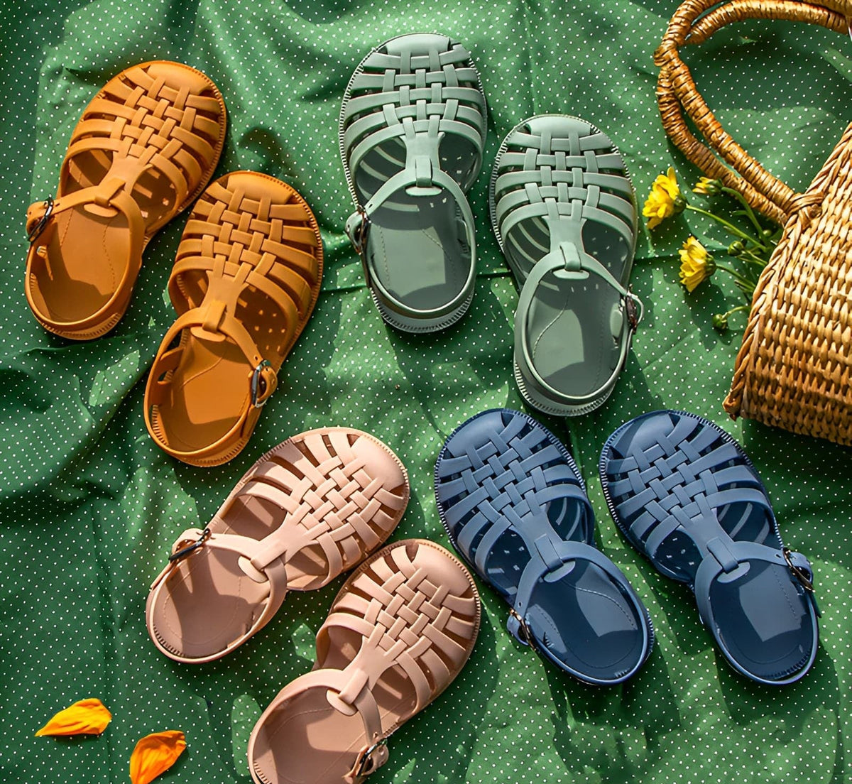 Seaside Breeze Toddler Jelly Sandals | Lightweight Non-Slip Shoes