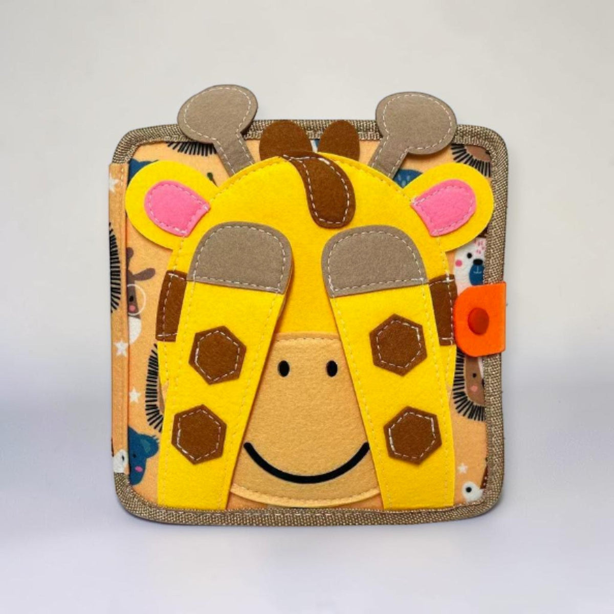 Montessori Busy Board Book, Giraffe