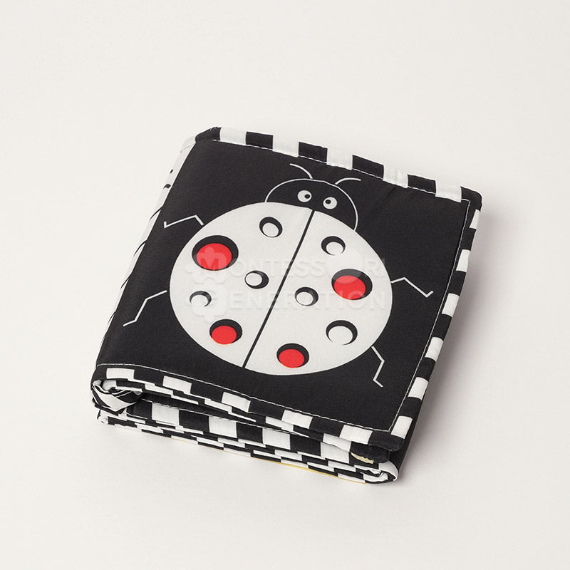 Montessori Newborn Contrast Book, Ladybug