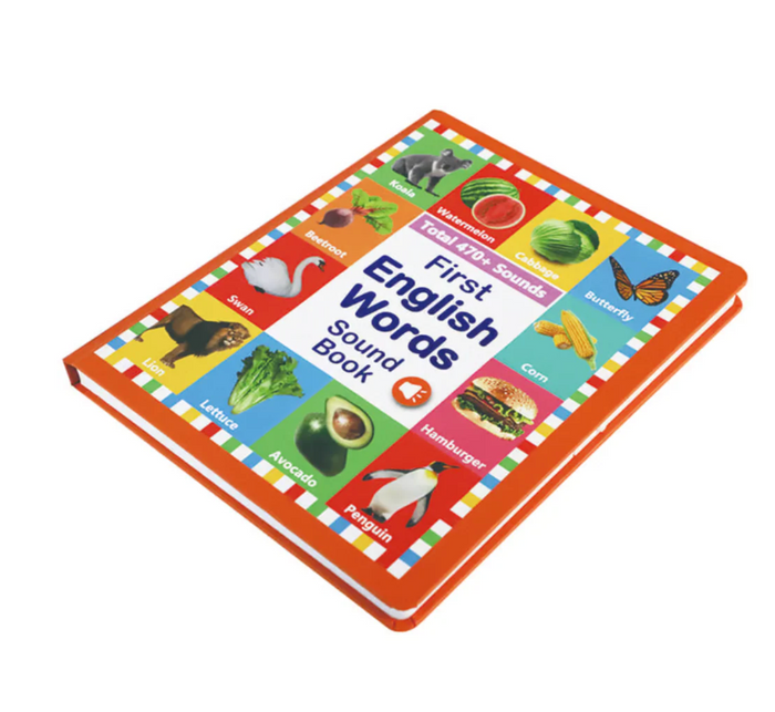 Baby Bisou My First Words English Sound Book, Second English Sound Book 470 + Words