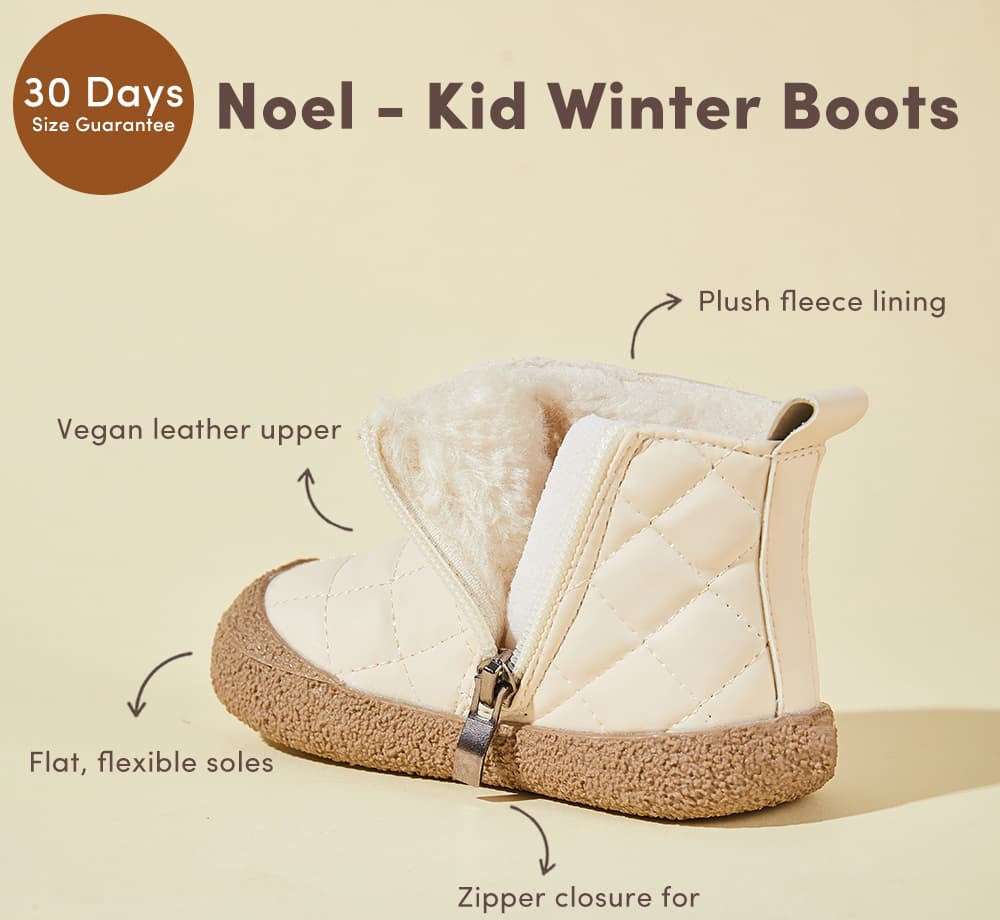 Snowy Meadow Toddler Winter Boots | Cosy Non-Slip Footwear
