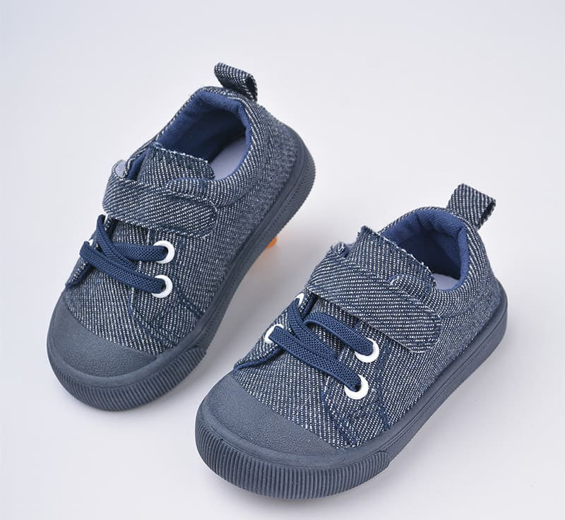 GentleStride Canvas Toddler Sneakers | Breathable Soft Sole Shoes