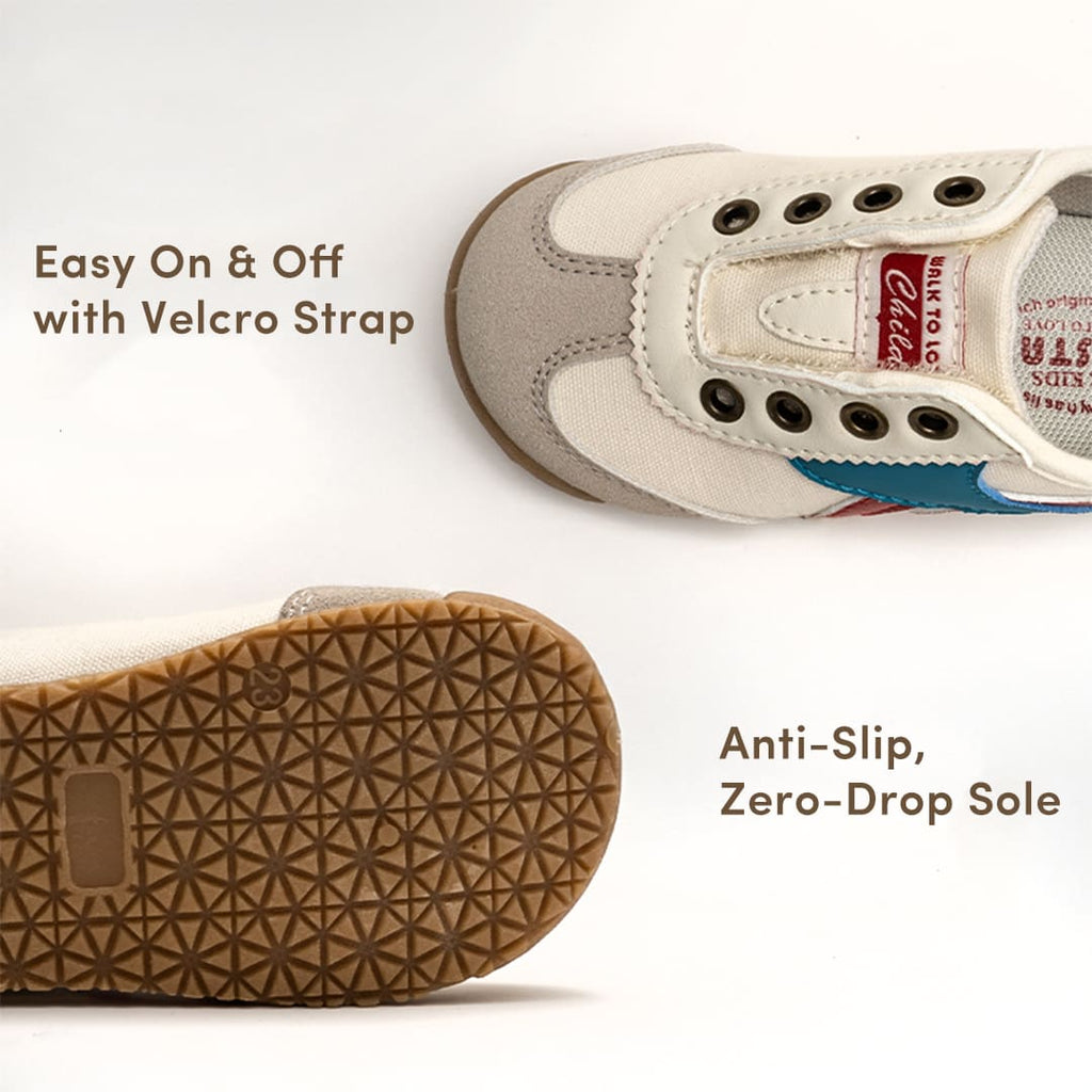 GentleStride Kids Sneakers Grey | Breathable Non-Slip First Walking Shoes