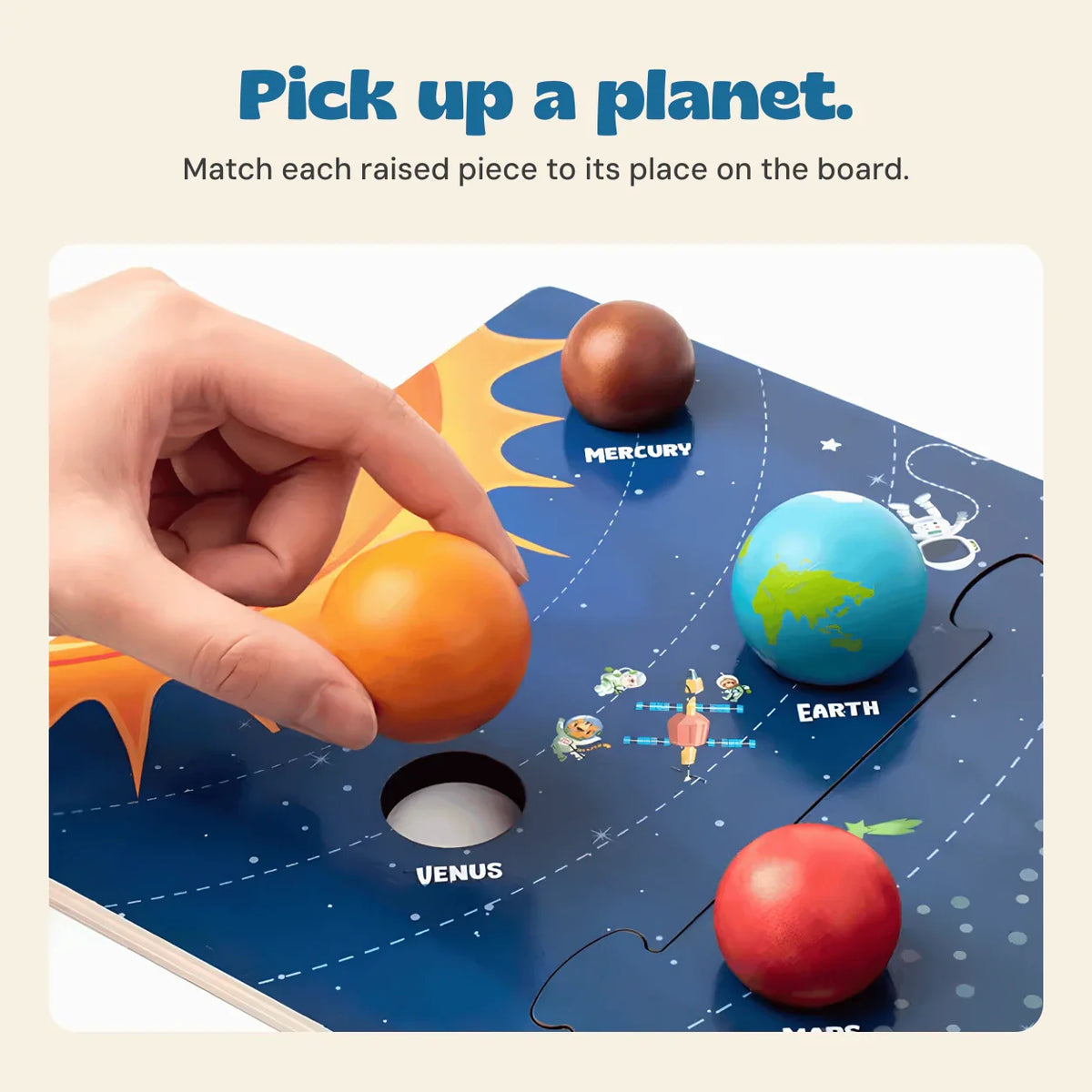 Celestial Journey Puzzle Board | Solar System Planet Exploration Toy
