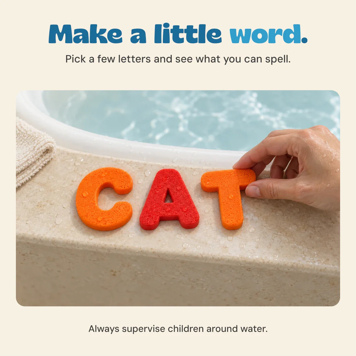 GentleWave Bath Letters & Numbers Set | Soft Foam Educational Toys