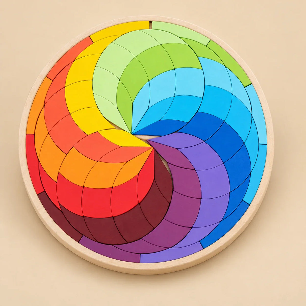 Rainbow Mandala Puzzle Blocks | Engaging Baby Activity Toy