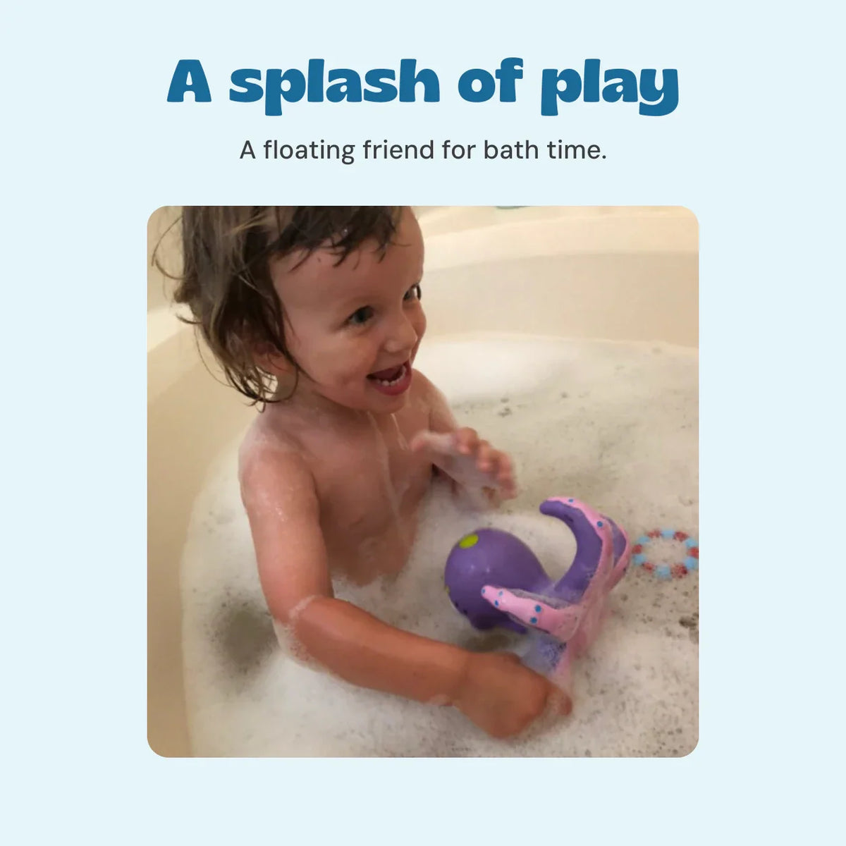 OceanSprout Montessori Ring Toss Toy | Soft Bathroom Playtime Accessory