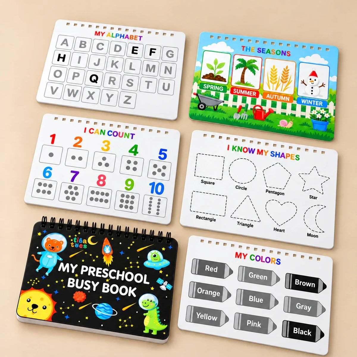 GentlePath Montessori Busy Book | Engaging Learning Activity for Toddlers