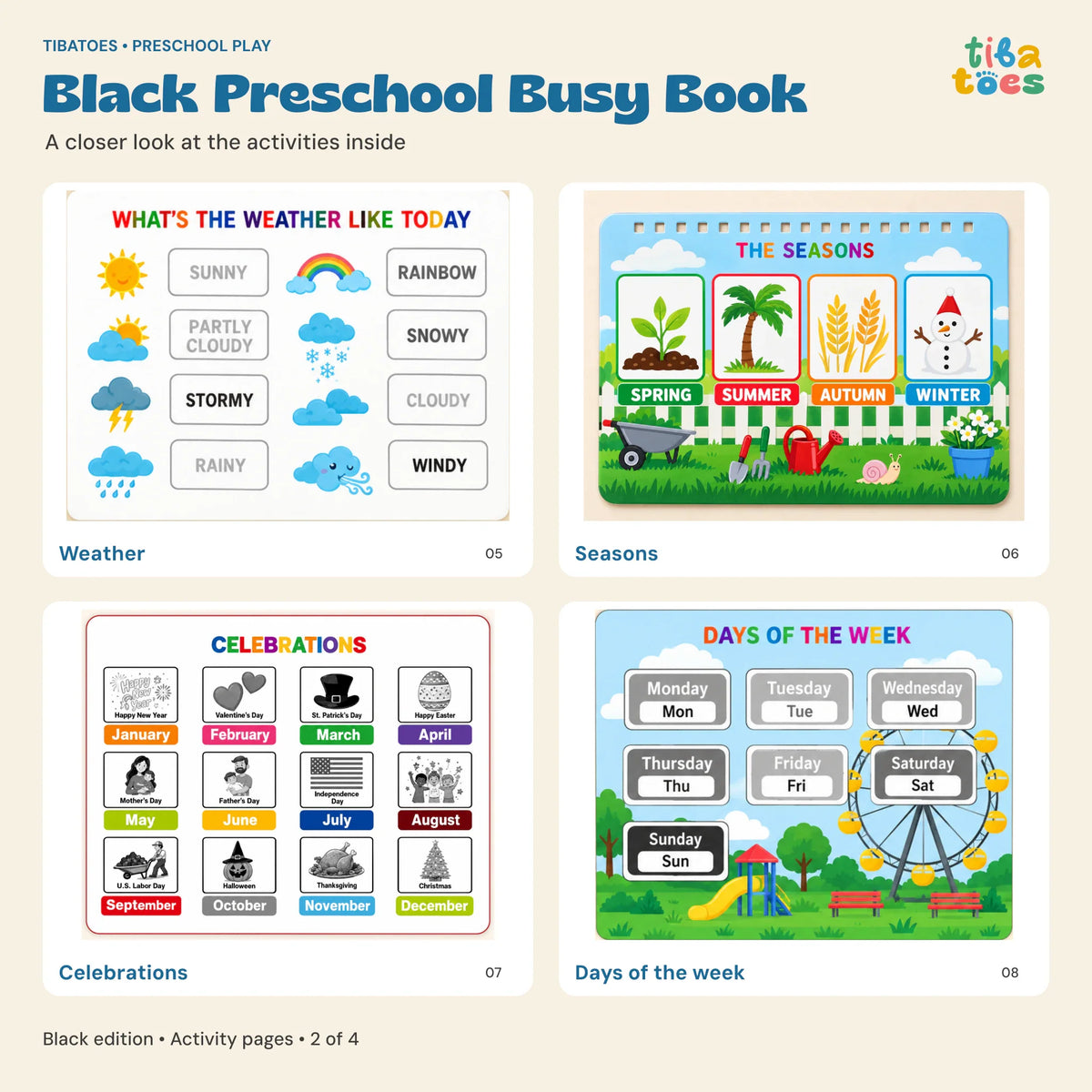 GentlePath Montessori Busy Book | Engaging Learning Activity for Toddlers