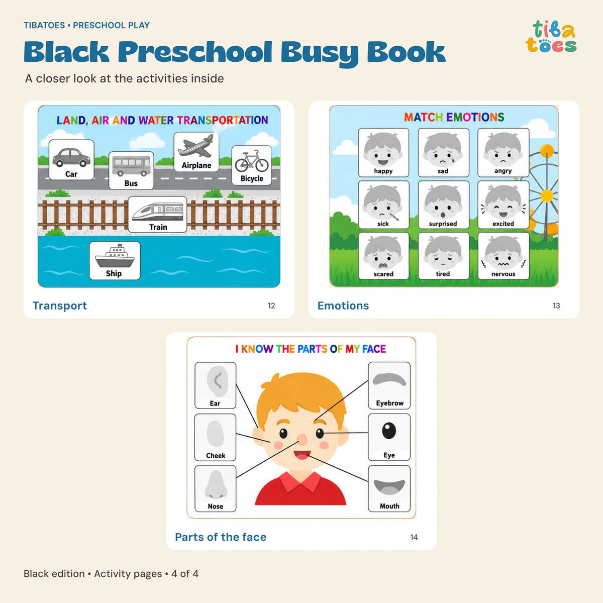 GentlePath Montessori Busy Book | Engaging Learning Activity for Toddlers