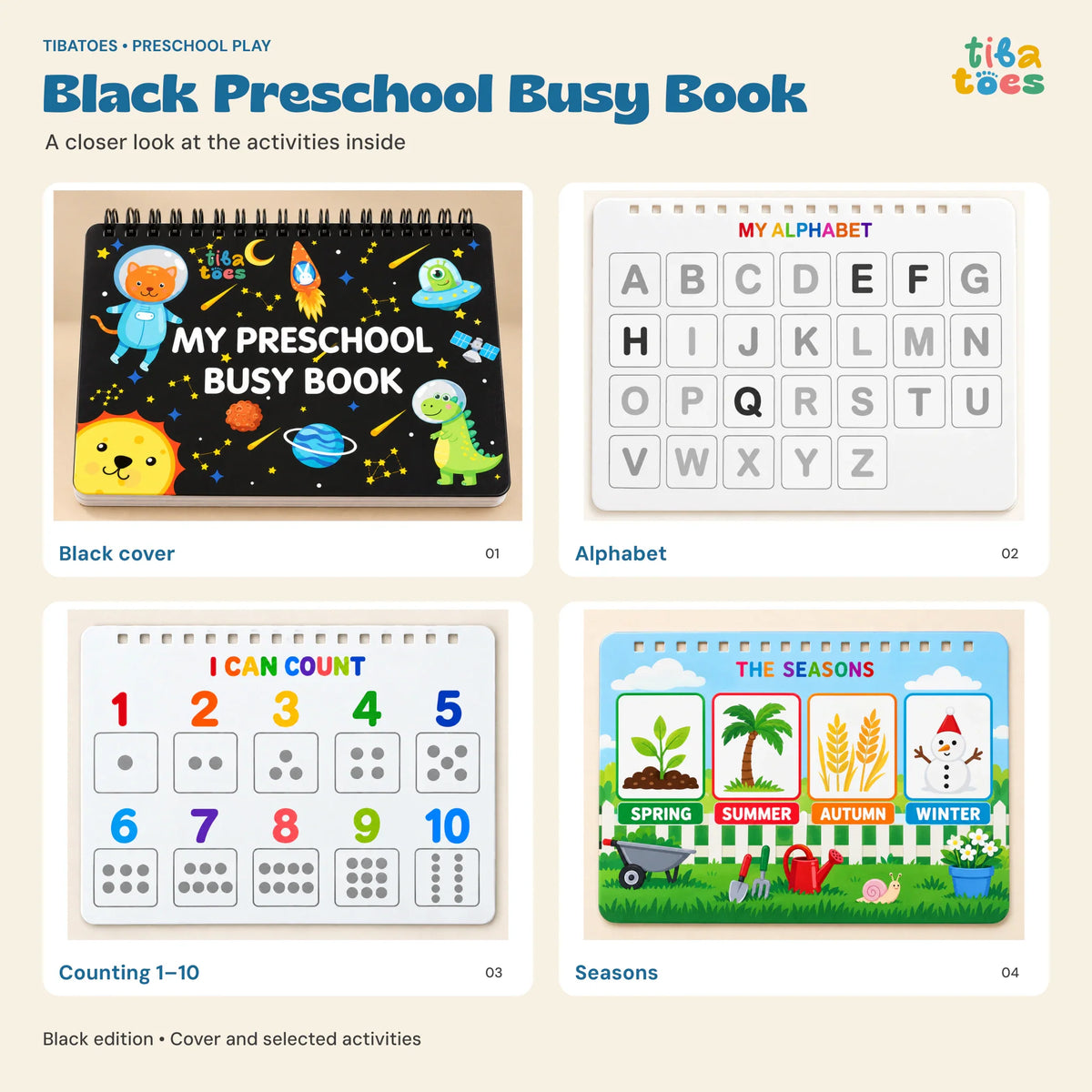 GentlePath Montessori Busy Book | Engaging Learning Activity for Toddlers