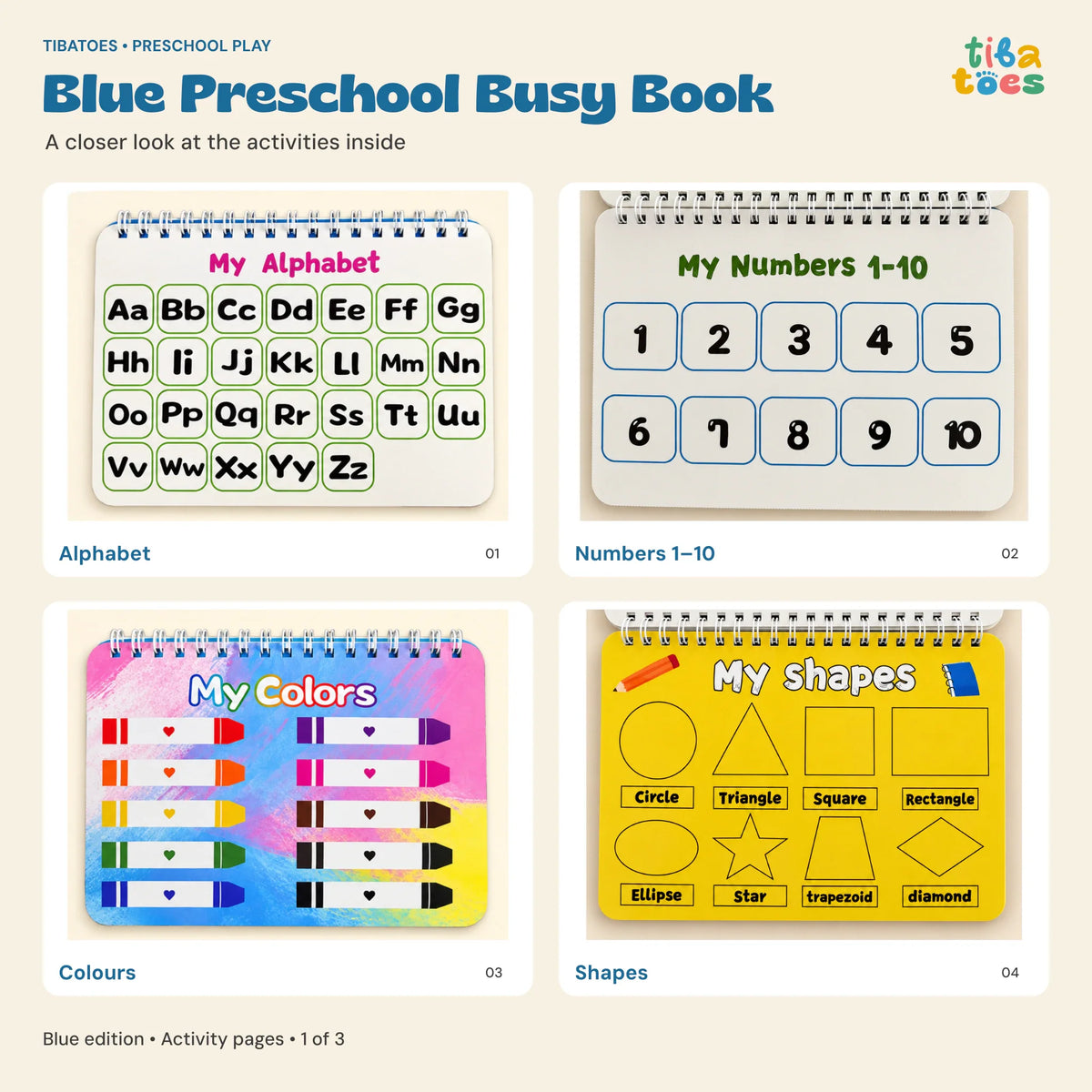 GentlePath Montessori Busy Book | Engaging Learning Activity for Toddlers