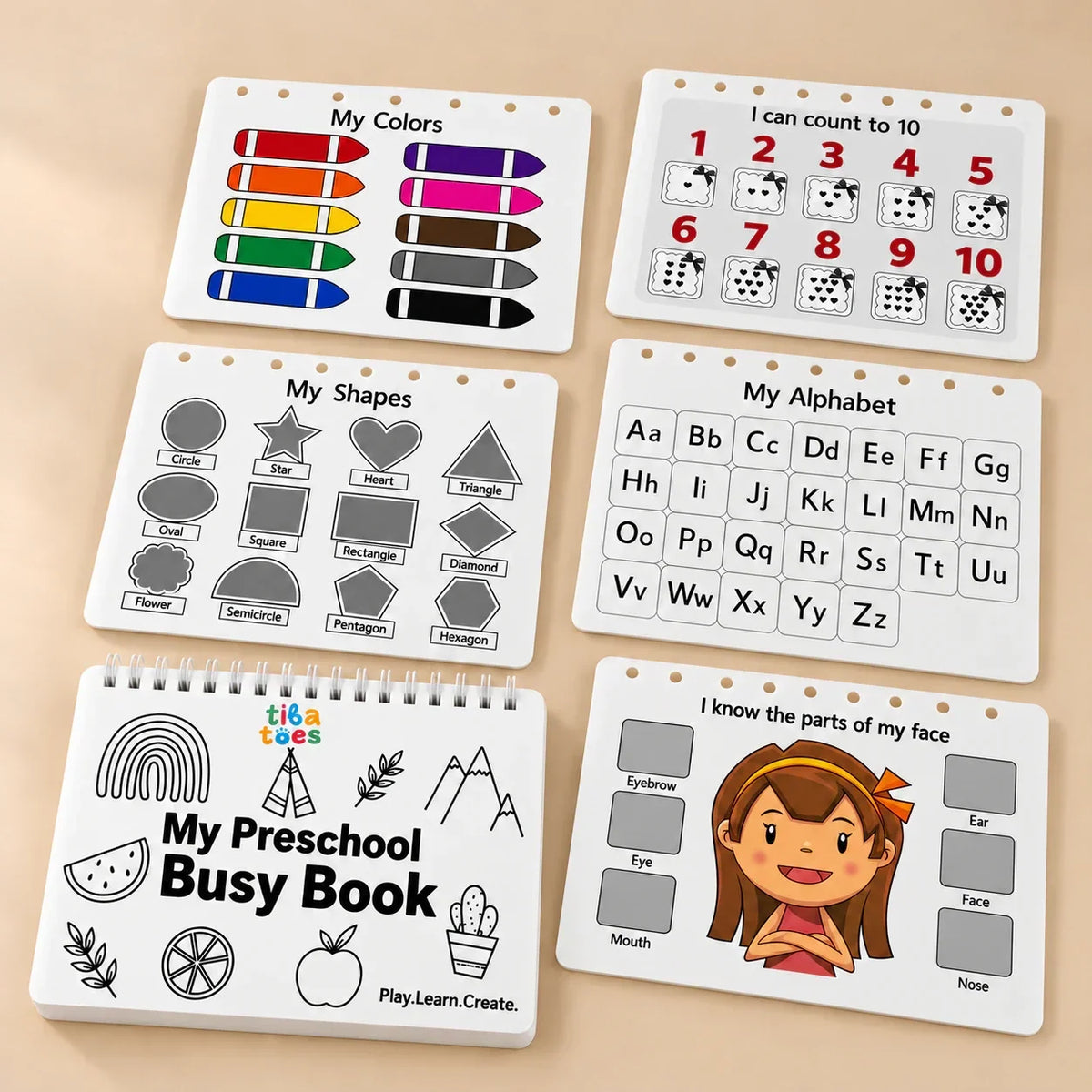 GentlePath Montessori Busy Book | Engaging Learning Activity for Toddlers