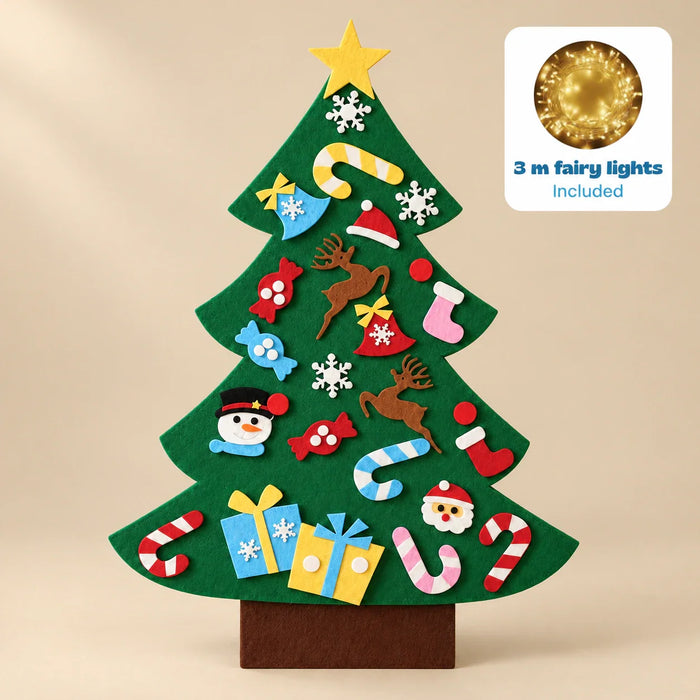 TwinkleSpruce Felt Christmas Tree Play Set | Holiday Toddler Activity