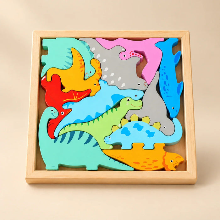Gentle Meadow Wooden Tangram Puzzle Board | Engaging Educational Toy