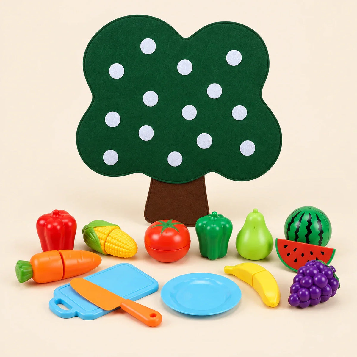Apple Orchard Felt Food Sorting Board | Engaging Montessori Toy